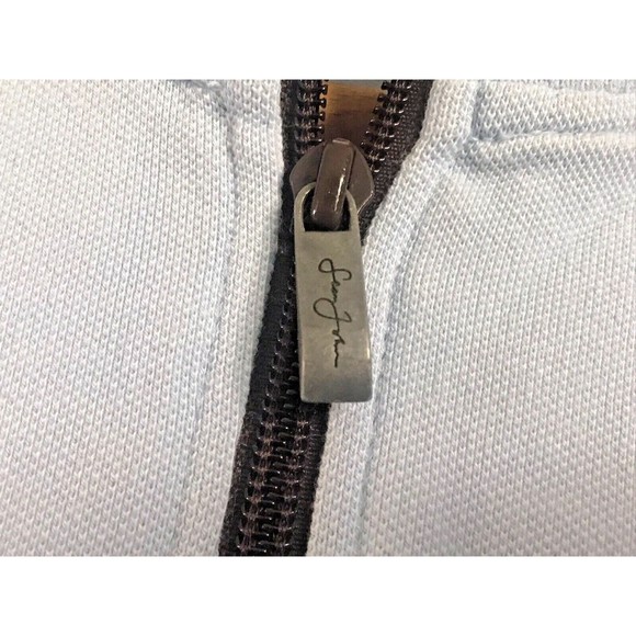 Sean John Mens XXXL 3XL Light Blue Brown Quarter Zip Sweatshirt - Picture 7 of 14